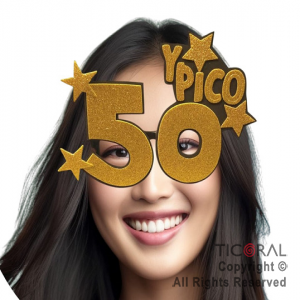 Anteojo 50 a�os y pico con estrellas oro x 1